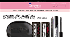 Desktop Screenshot of gorgeouscosmetics.com.au