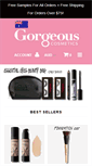 Mobile Screenshot of gorgeouscosmetics.com.au